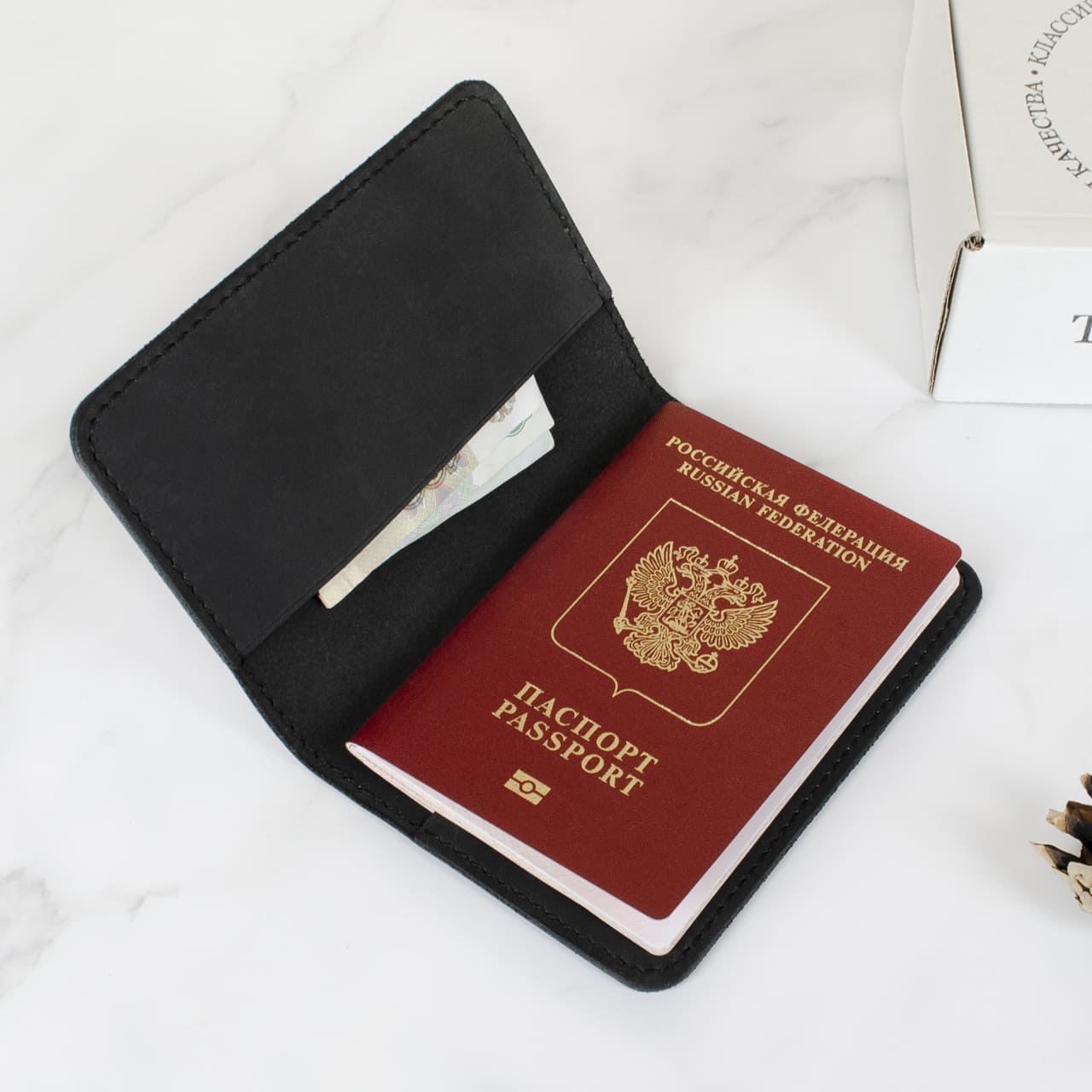 Обложка на паспорт Agate black 5 Обложка на паспорт Agate black — изображение 5