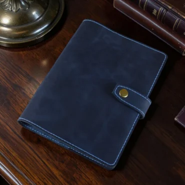 Ежедневник кожаный недатированный А5 Синий — Stella